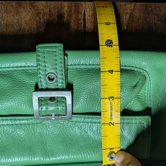 HOBO Green Leather Shoulder Bag - Picture 12 of 14